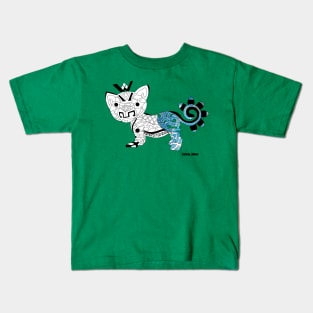 blue cougar ecopop Kids T-Shirt